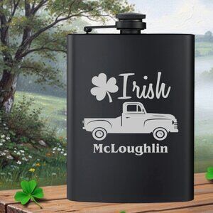 Personalized Irish Clover Old Classic Country Truck | Irish | Irish Gifts